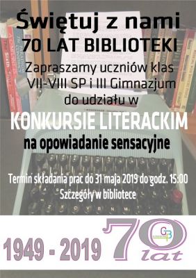 70-ta rocznica powstania biblioteki w Zwierzynie