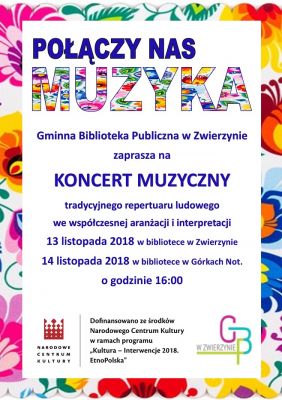 Plakat - Koncert Muzyki Ludowej