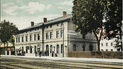 Dworzec kolejowy Strzelce Krajeńskie Wschód 1911 r.