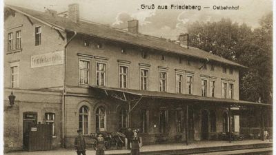 Dworzec kolejowy Strzelce Krajeńskie Wschód 1918 r.